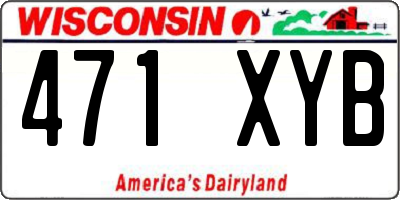 WI license plate 471XYB