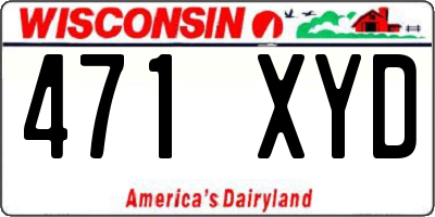 WI license plate 471XYD