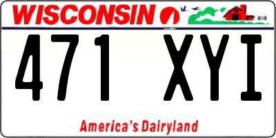 WI license plate 471XYI