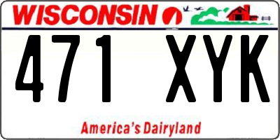 WI license plate 471XYK