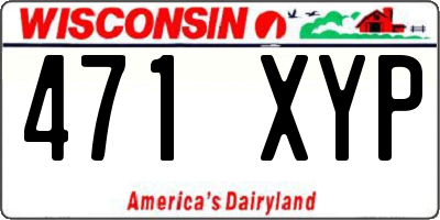 WI license plate 471XYP