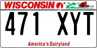 WI license plate 471XYT