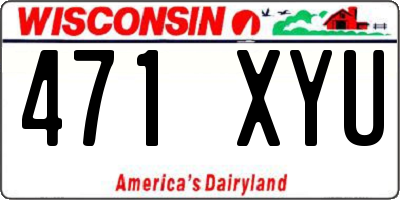 WI license plate 471XYU