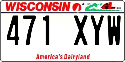 WI license plate 471XYW
