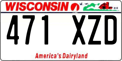 WI license plate 471XZD