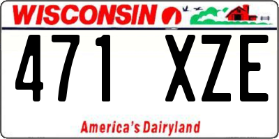 WI license plate 471XZE