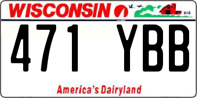 WI license plate 471YBB