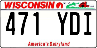 WI license plate 471YDI