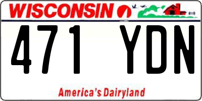 WI license plate 471YDN