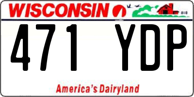 WI license plate 471YDP