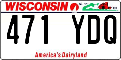 WI license plate 471YDQ