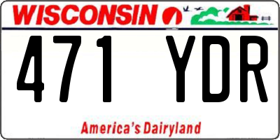 WI license plate 471YDR