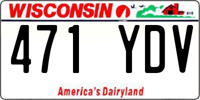 WI license plate 471YDV
