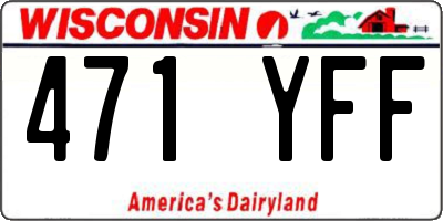 WI license plate 471YFF