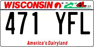 WI license plate 471YFL