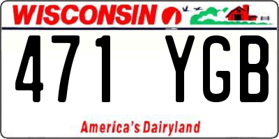 WI license plate 471YGB