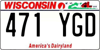 WI license plate 471YGD