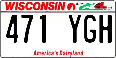WI license plate 471YGH