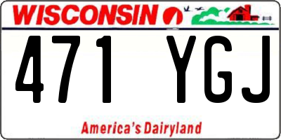 WI license plate 471YGJ