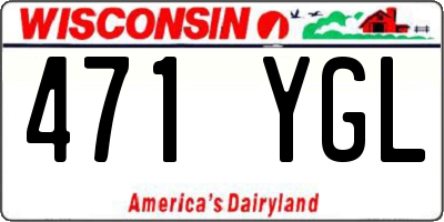 WI license plate 471YGL