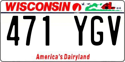 WI license plate 471YGV