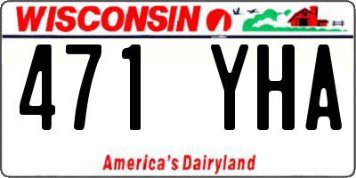 WI license plate 471YHA