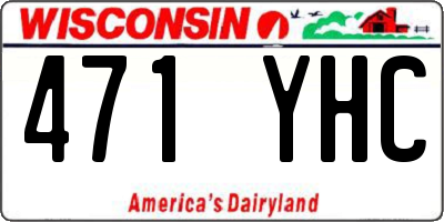 WI license plate 471YHC