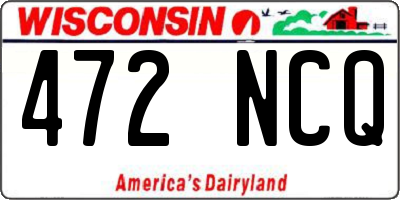 WI license plate 472NCQ