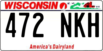 WI license plate 472NKH