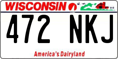 WI license plate 472NKJ