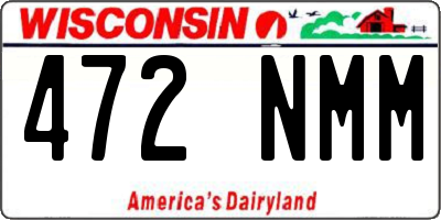 WI license plate 472NMM