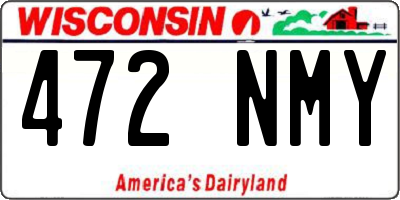 WI license plate 472NMY