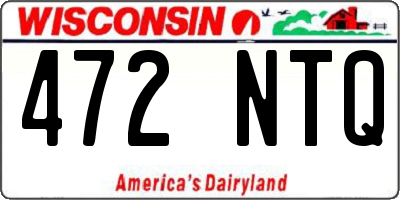 WI license plate 472NTQ