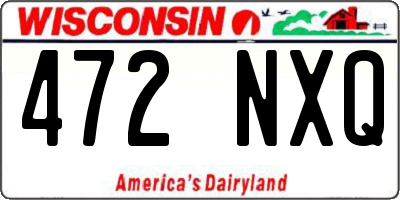 WI license plate 472NXQ
