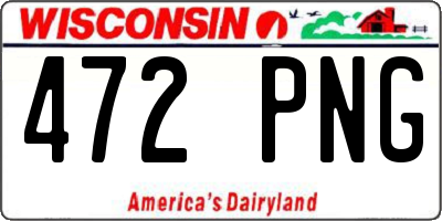 WI license plate 472PNG