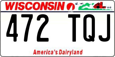 WI license plate 472TQJ