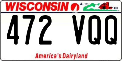 WI license plate 472VQQ