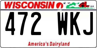 WI license plate 472WKJ