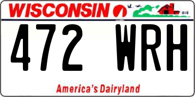 WI license plate 472WRH