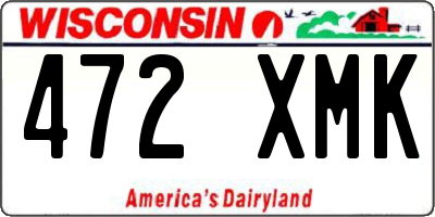 WI license plate 472XMK