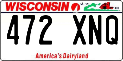 WI license plate 472XNQ