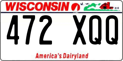 WI license plate 472XQQ