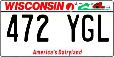 WI license plate 472YGL