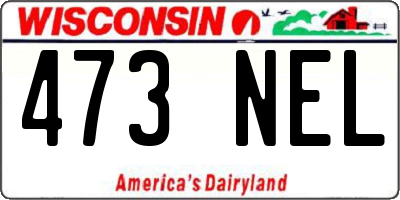 WI license plate 473NEL