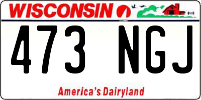WI license plate 473NGJ
