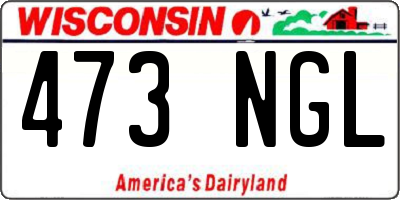 WI license plate 473NGL