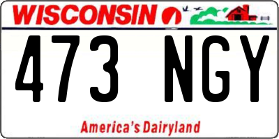 WI license plate 473NGY