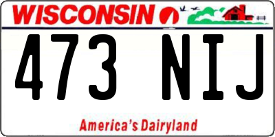 WI license plate 473NIJ