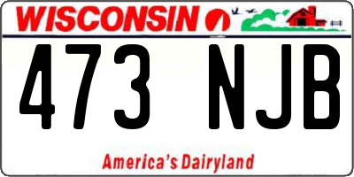 WI license plate 473NJB