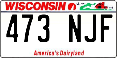 WI license plate 473NJF